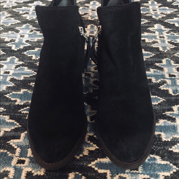 Sam Edelman black suede/leather bootie - Picture 6 of 6